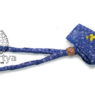 Portya nyakkendő (kékfestő) - kicsi (befogó 65cm), tiszti