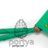 Portya nyakkendő (fűzöld) - kicsi (befogó 65cm), normál